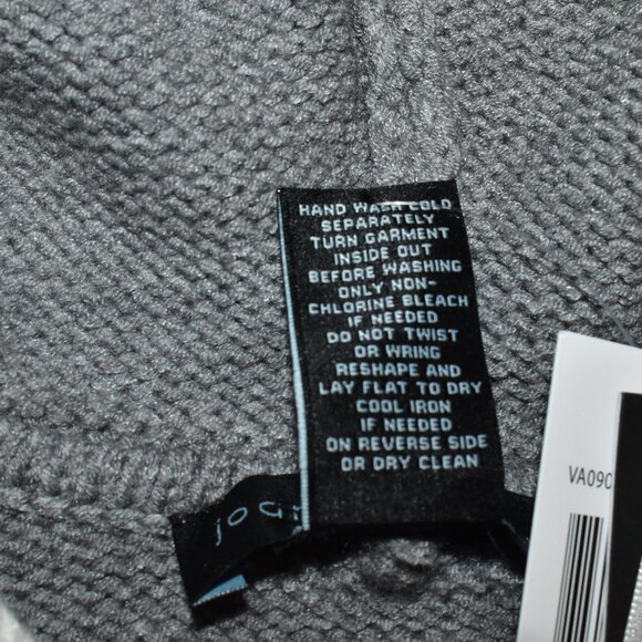 Joan Vass Long Sleeve Viscose Blend Pullover Hoodie Knit Sweater Top - Picture 10 of 10